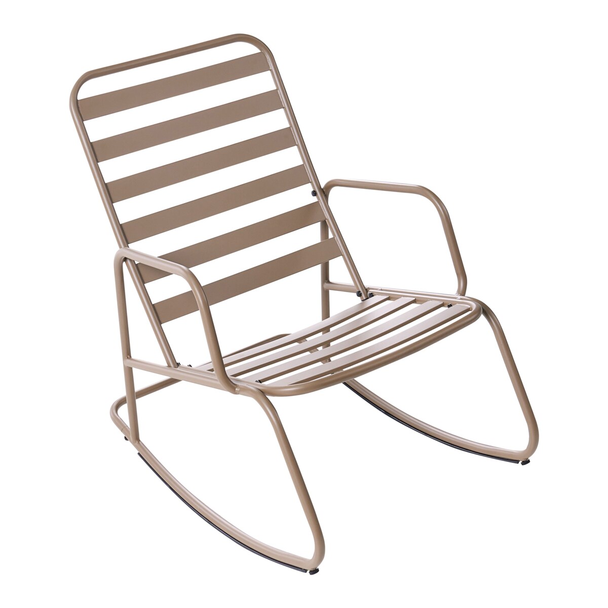 Fotel bujany ogrodowy TURI Metal Beżowoszary