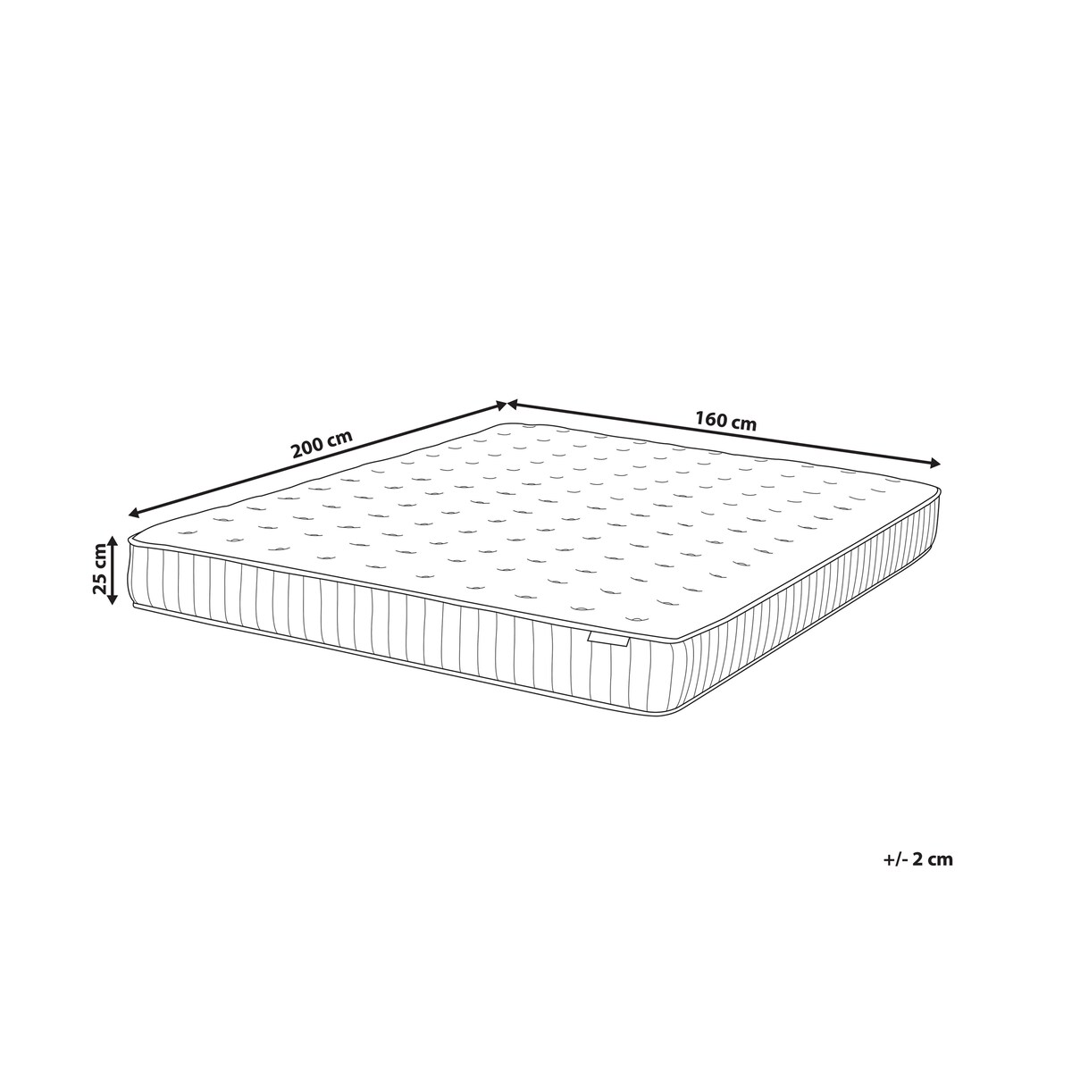 Materac kieszeniowy z żelem i pianką termoelastyczną COOL HYBRID 7 PRO H3/4 twardy 160 x 200 cm