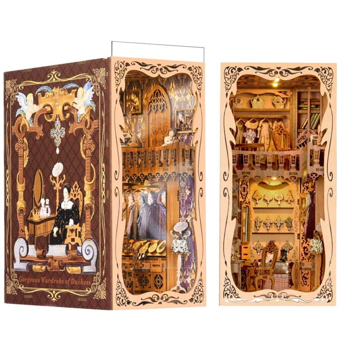 Miniaturowy domek Book Nook - Królewska garderoba