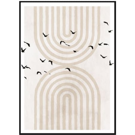 Poster Story, Plakat, Obraz - Łuki i Ptaki, wymiary 21 x 30 cm