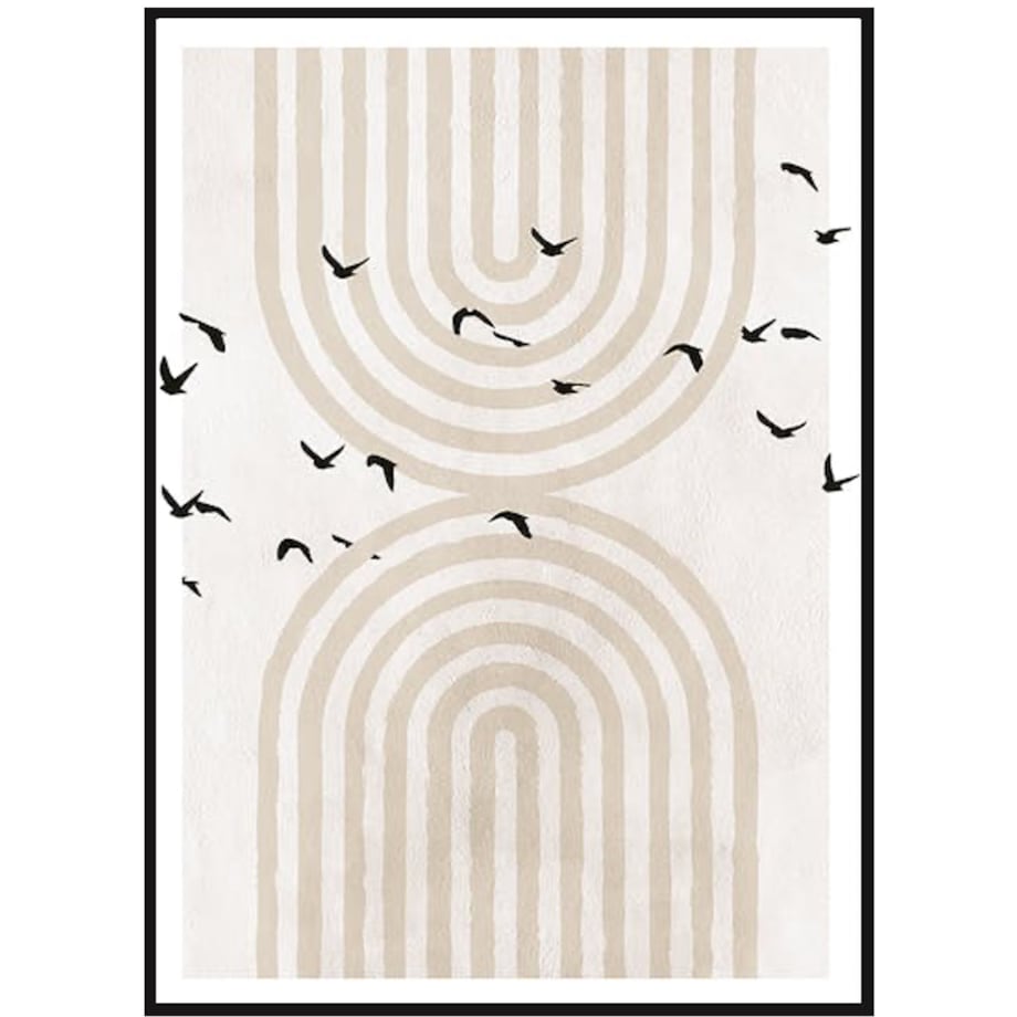 Poster Story, Plakat, Obraz - Łuki i Ptaki, wymiary 21 x 30 cm