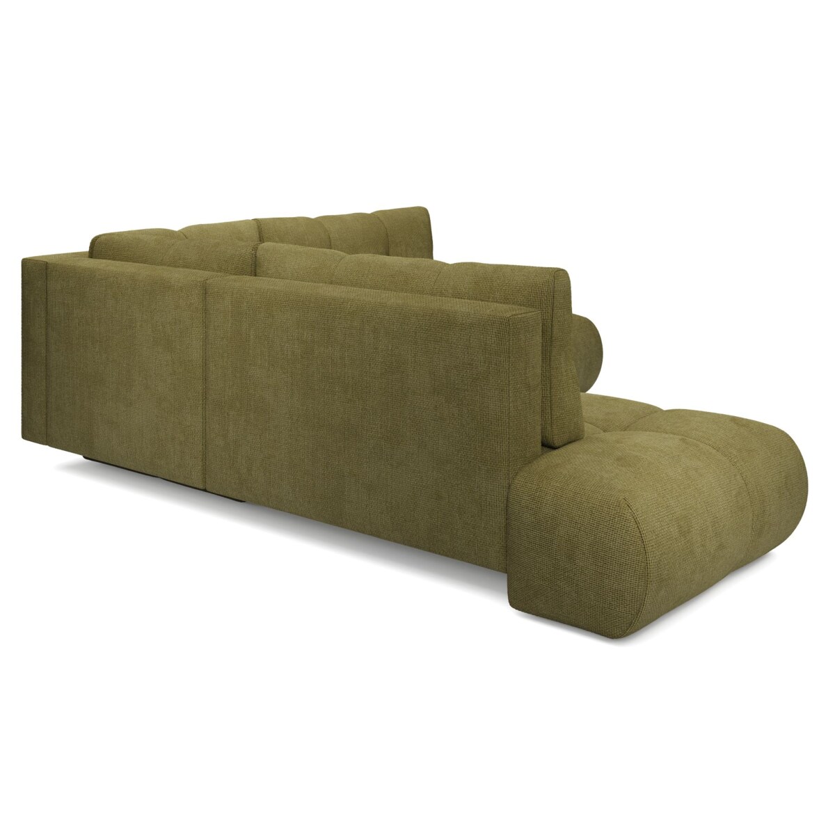 Narożnik pikowany, rozkładany z funkcją spania SOHI, Flow 12 - zielony