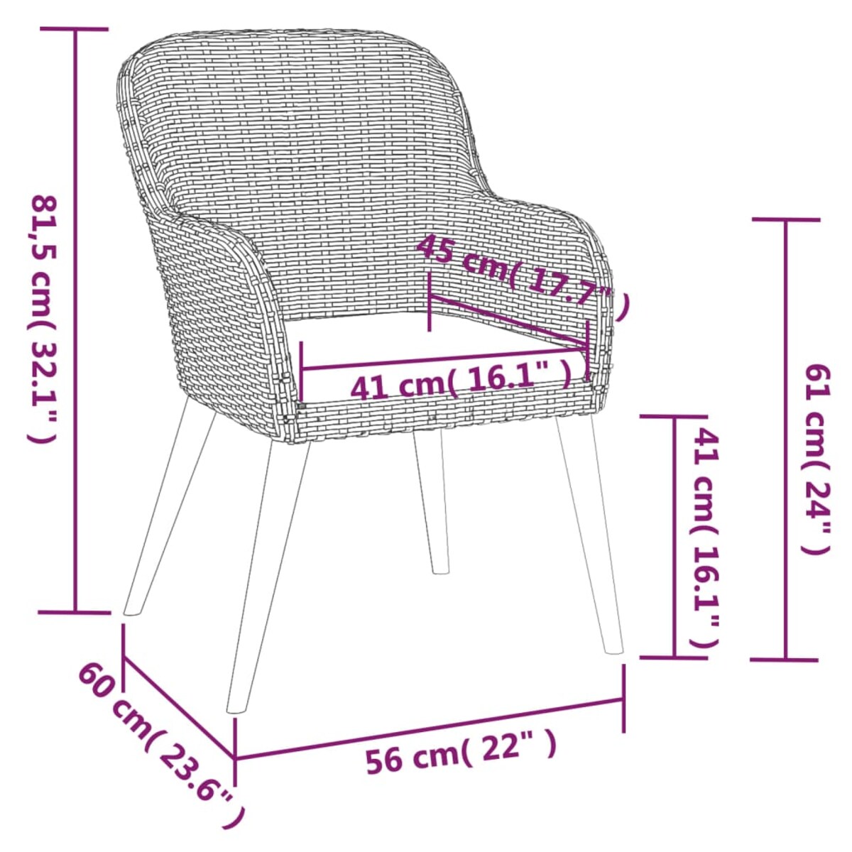 vidaXL 5-częściowy zestaw mebli ogrodowych z poduszkami, czarny
