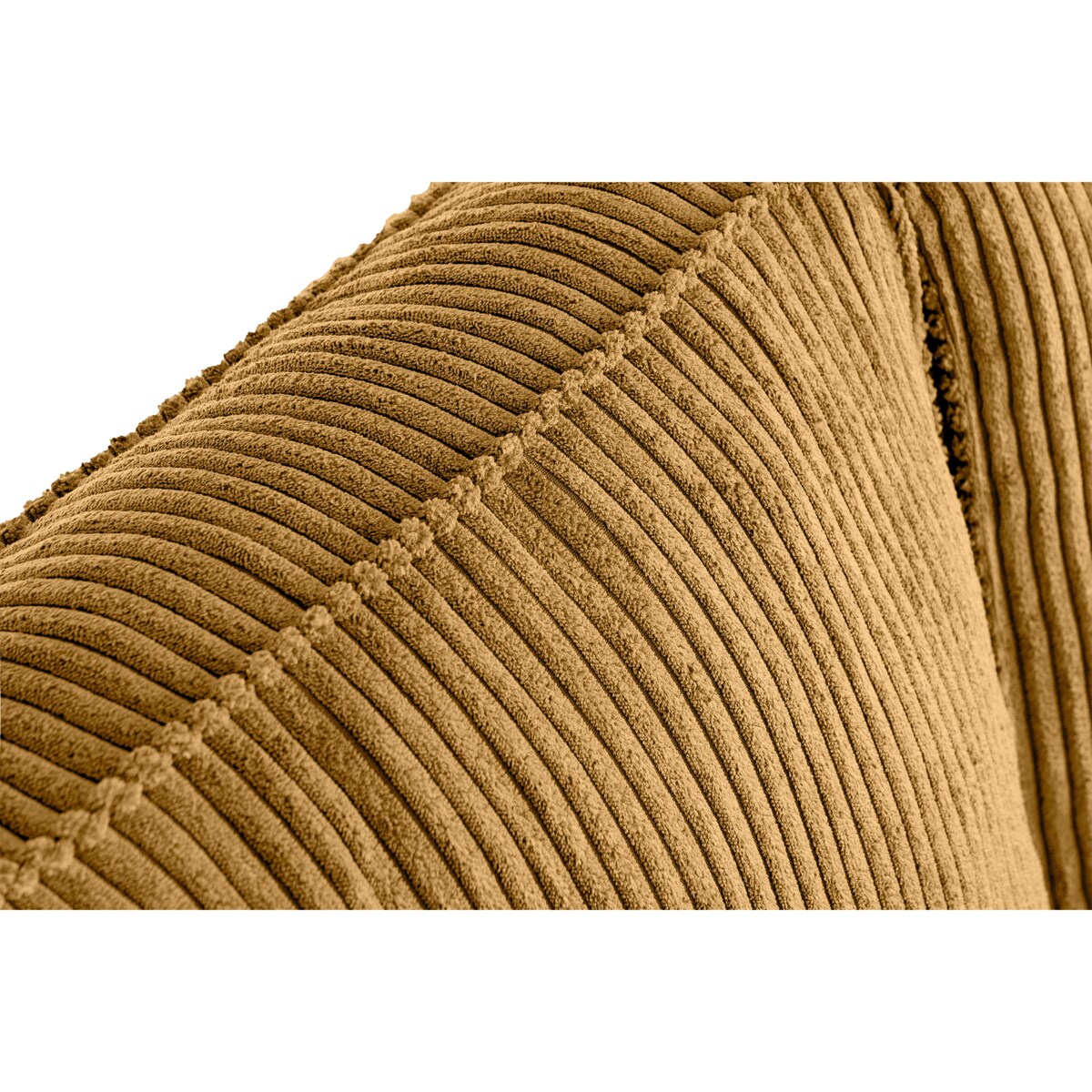 KONSIMO INVIA Elegancka Sofa w stylu loft sztruks 2 osobowa żółta