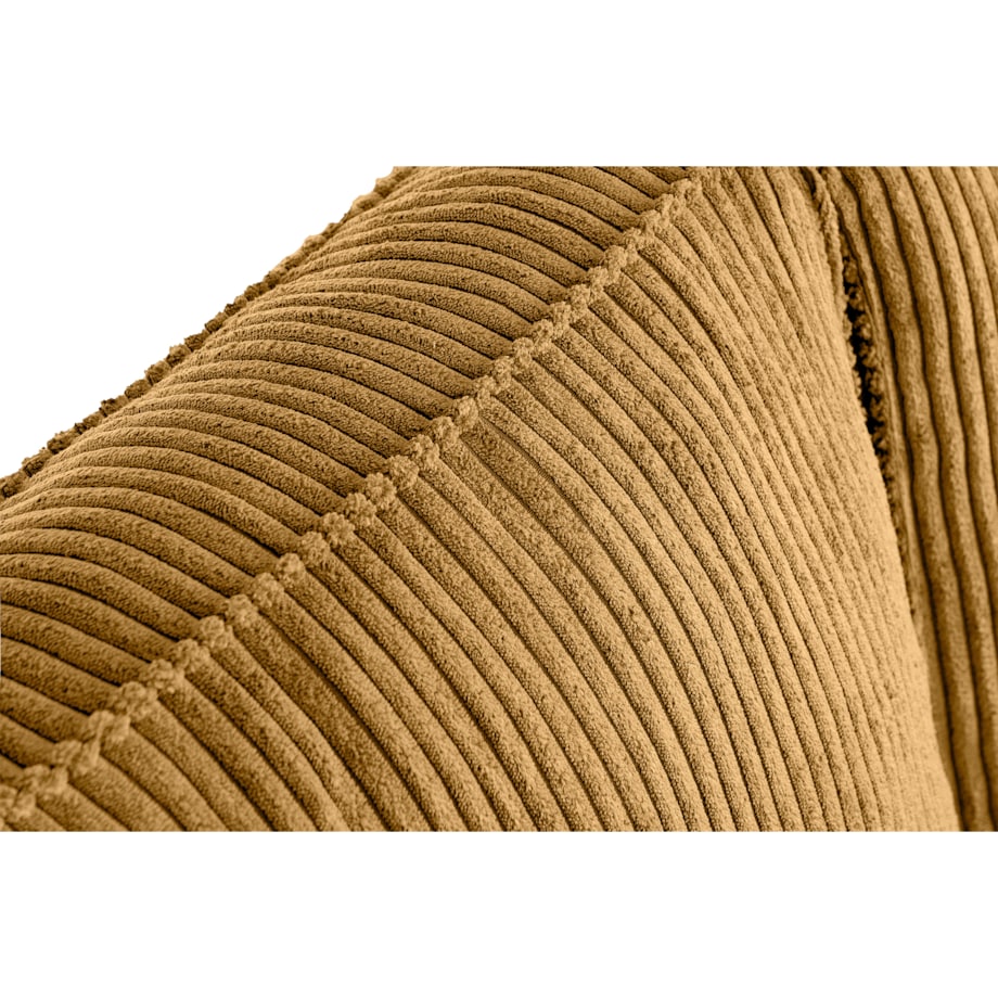 KONSIMO INVIA Elegancka Sofa w stylu loft sztruks 2 osobowa żółta