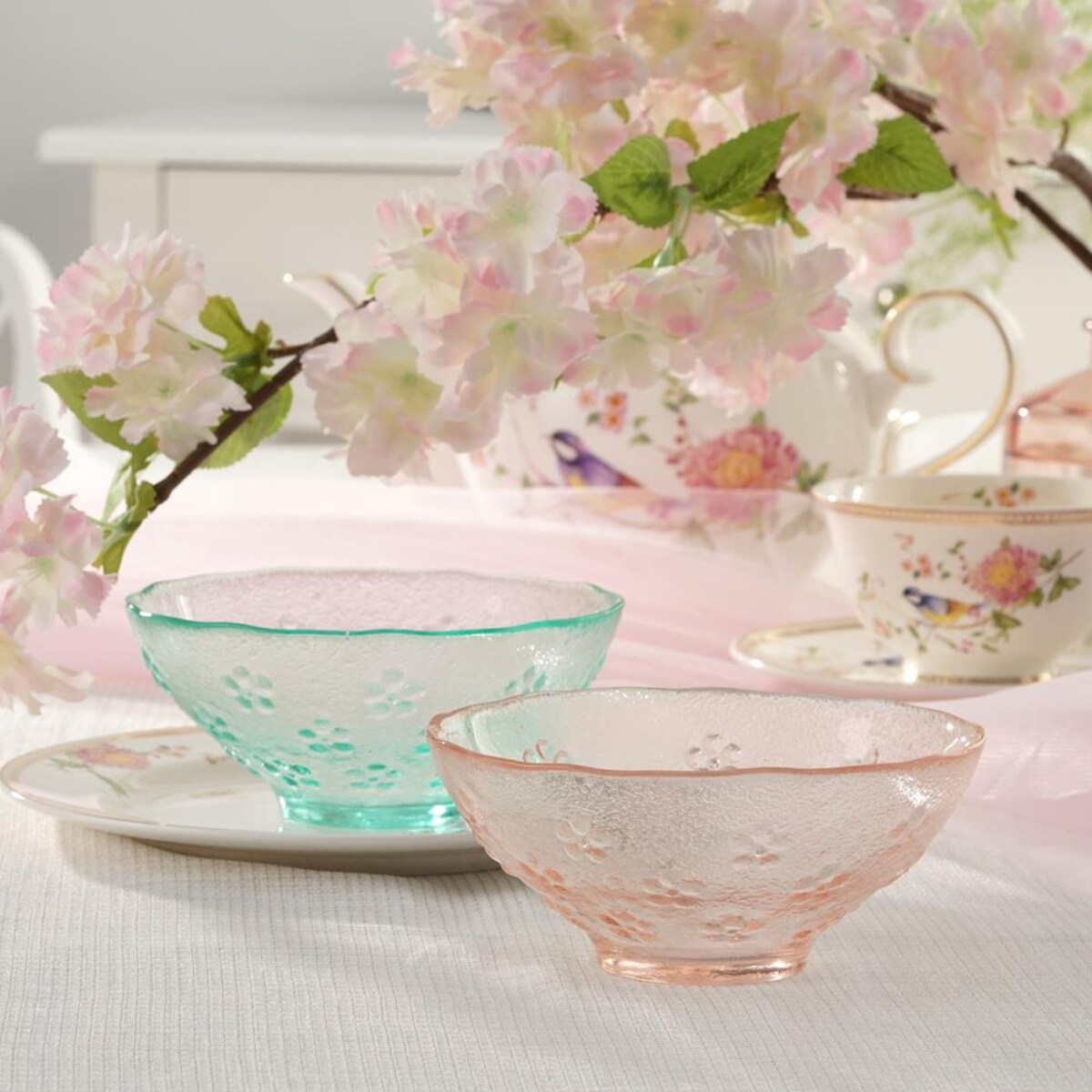 VILLA ITALIA Miseczka szklana morska 13 cm JAZMIN