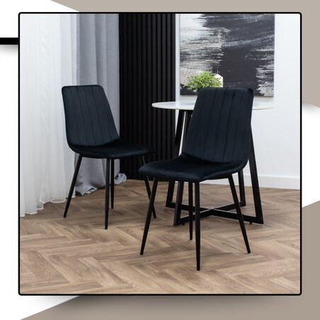 Krzesło tapicerowane do jadalni salonu welurowe nowoczesne do kuchni velvet