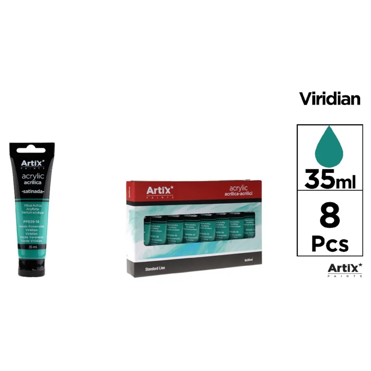 farba akrylowa viridian artix pp639-18, 35ml