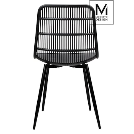 Krzesło Basket PC601T.ALLBLACK siatkowane oparcie czarne