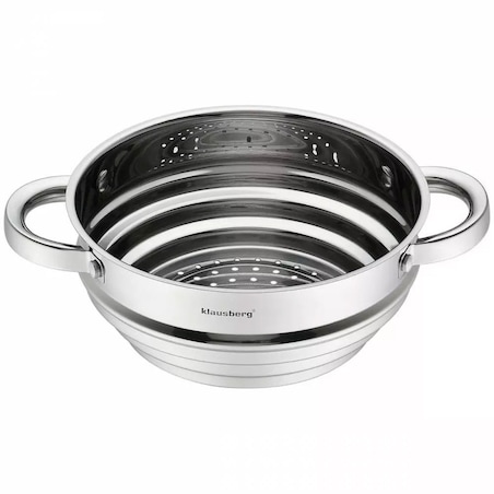 Klausberg uniwersalny parownik 20cm do garnków 16cm 18cm 20cm wkład do gotowania na parze KB7586