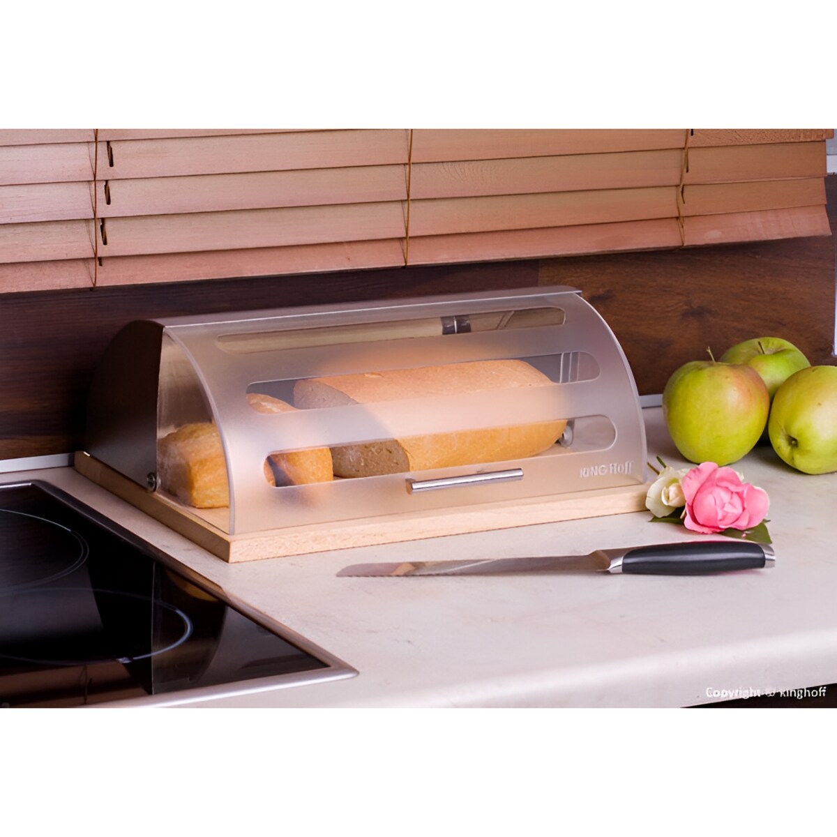 Chlebak z deską do krojenia pojemnik na chleb KINGHOFF