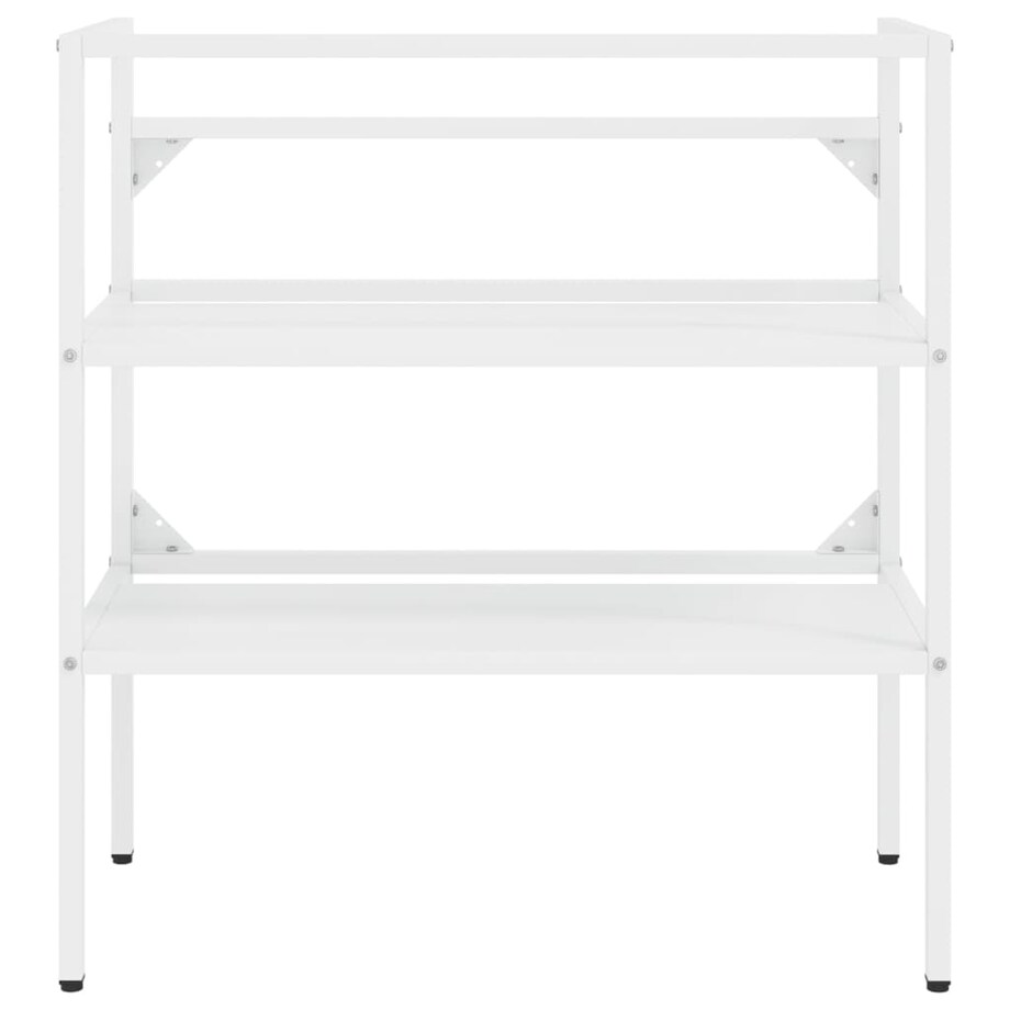 vidaXL Stelaż pod umywalkę, biały, 79x38x83 cm, żelazny