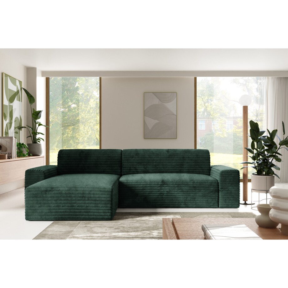 Narożnik COCO L z funkcją spania Kolor: TILIA 39