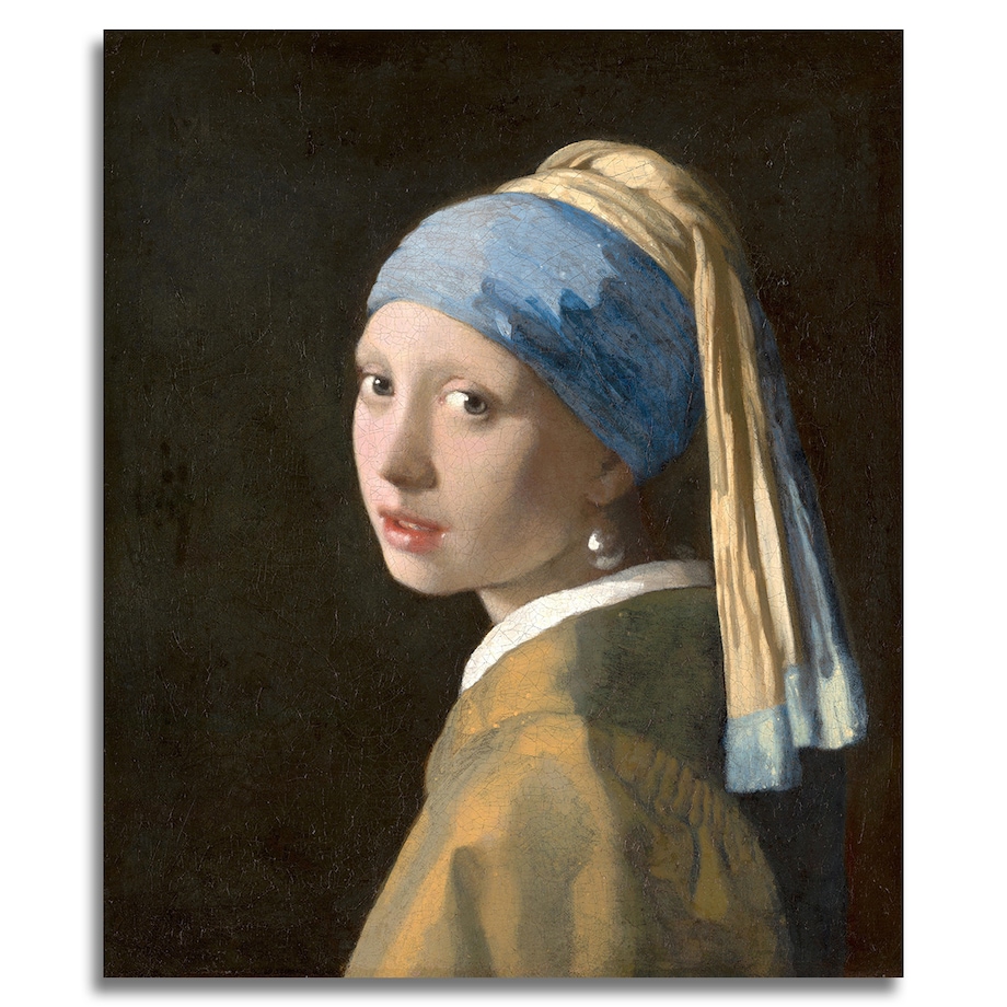 Dziewczyna z perłą - Jan Vermeer - Obraz 45cm x 40cm