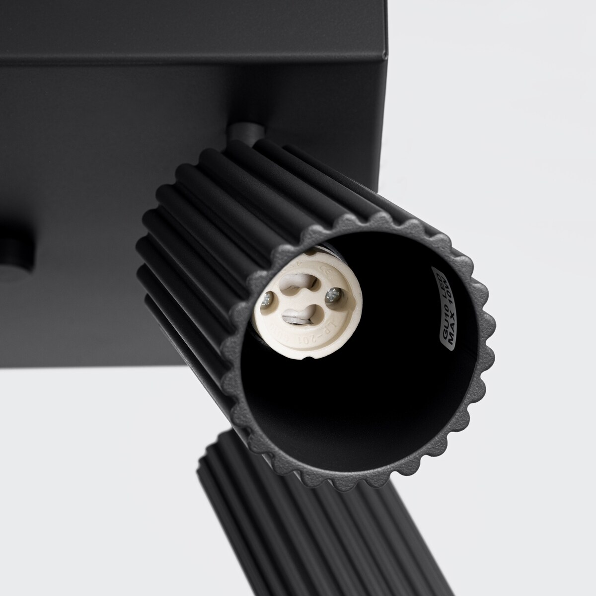 Plafon KARBON 4 czarny