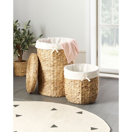 Zestaw 2 koszy z hiacyntu wodnego jasny DANANG