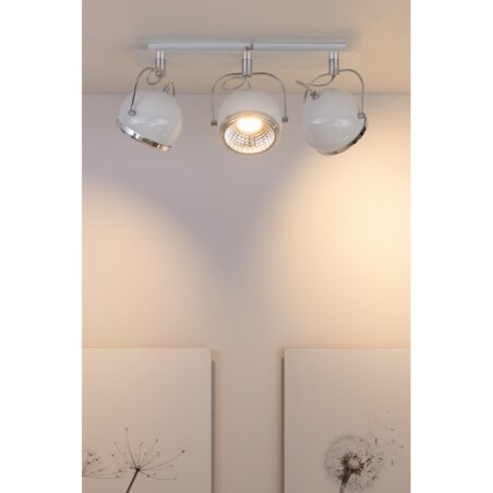 Lampa Sufitowa BRITOP Lighting 3xGU10 LED 6W Harmonijna Biel w Minimalistycznym Stylu, Polski Producent, 1 szt.