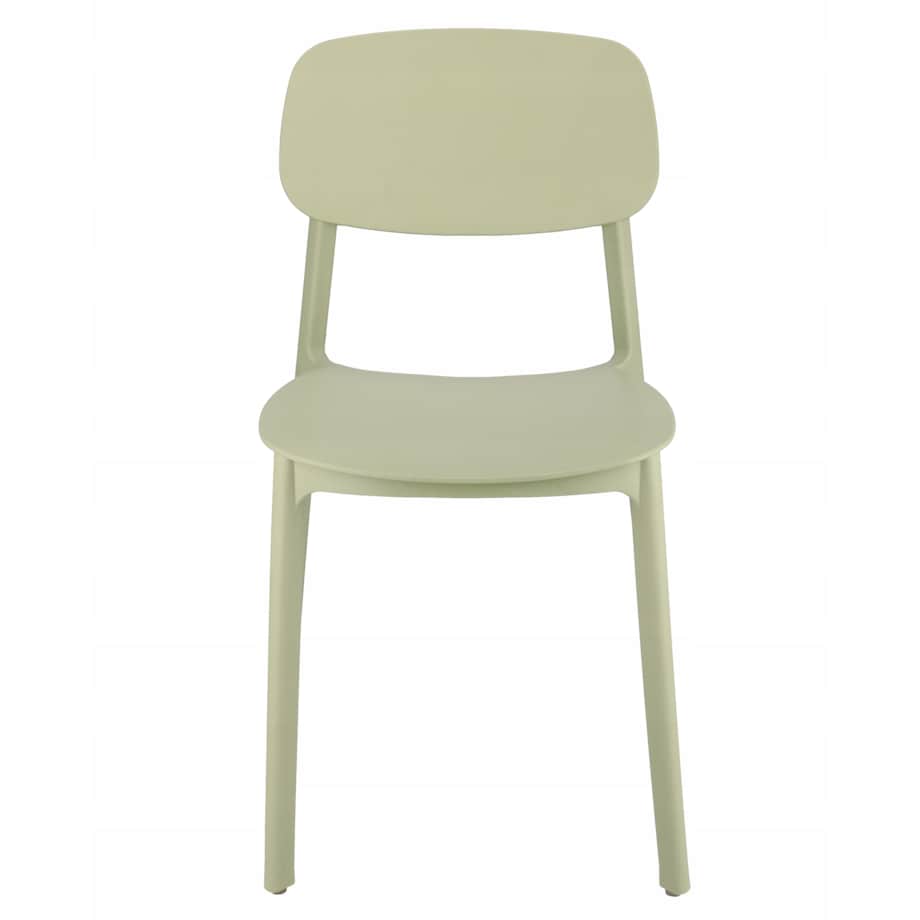 4 x Krzesło wygodne LARA plastikowe szałwiowe