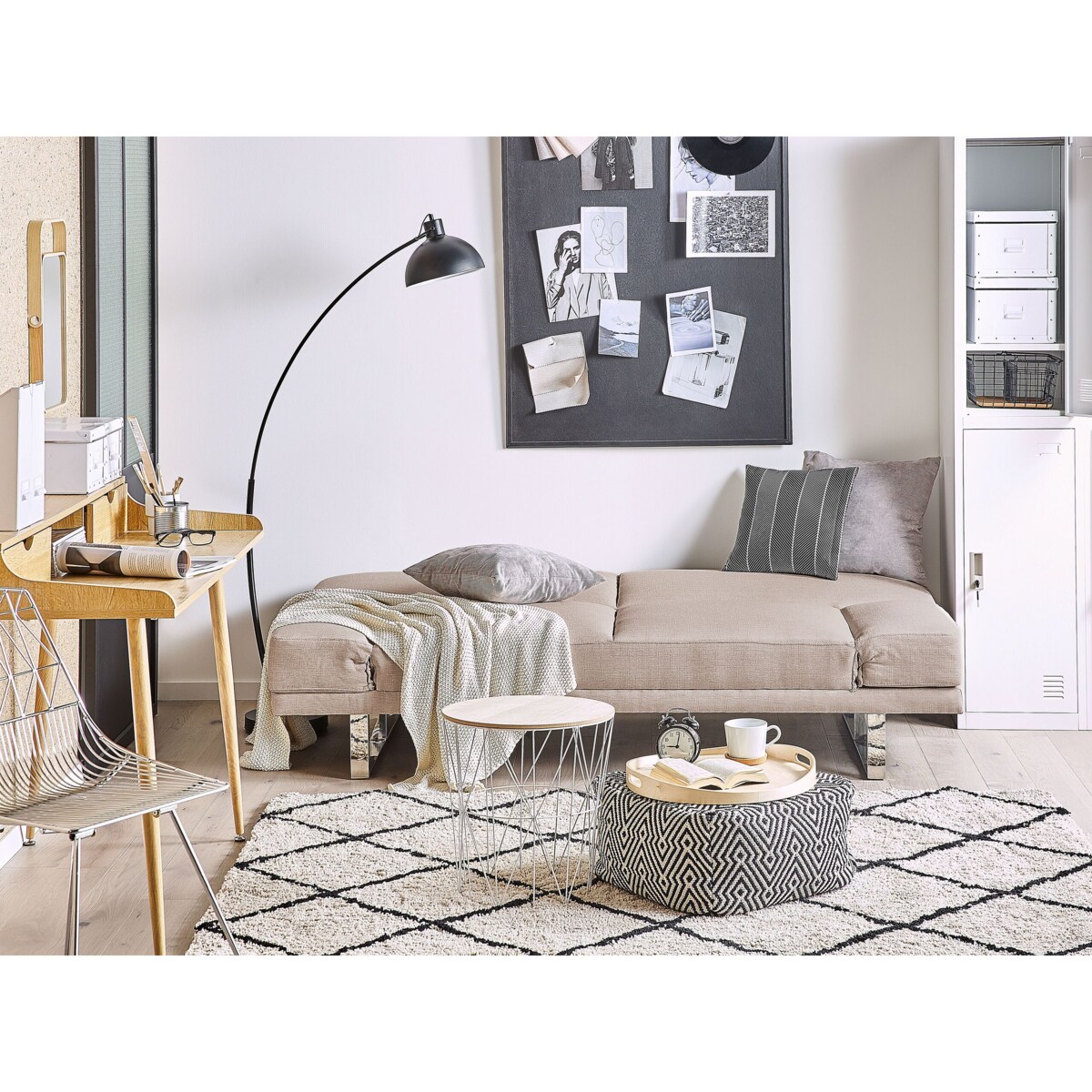 Sofa rozkładana beżowa YORK