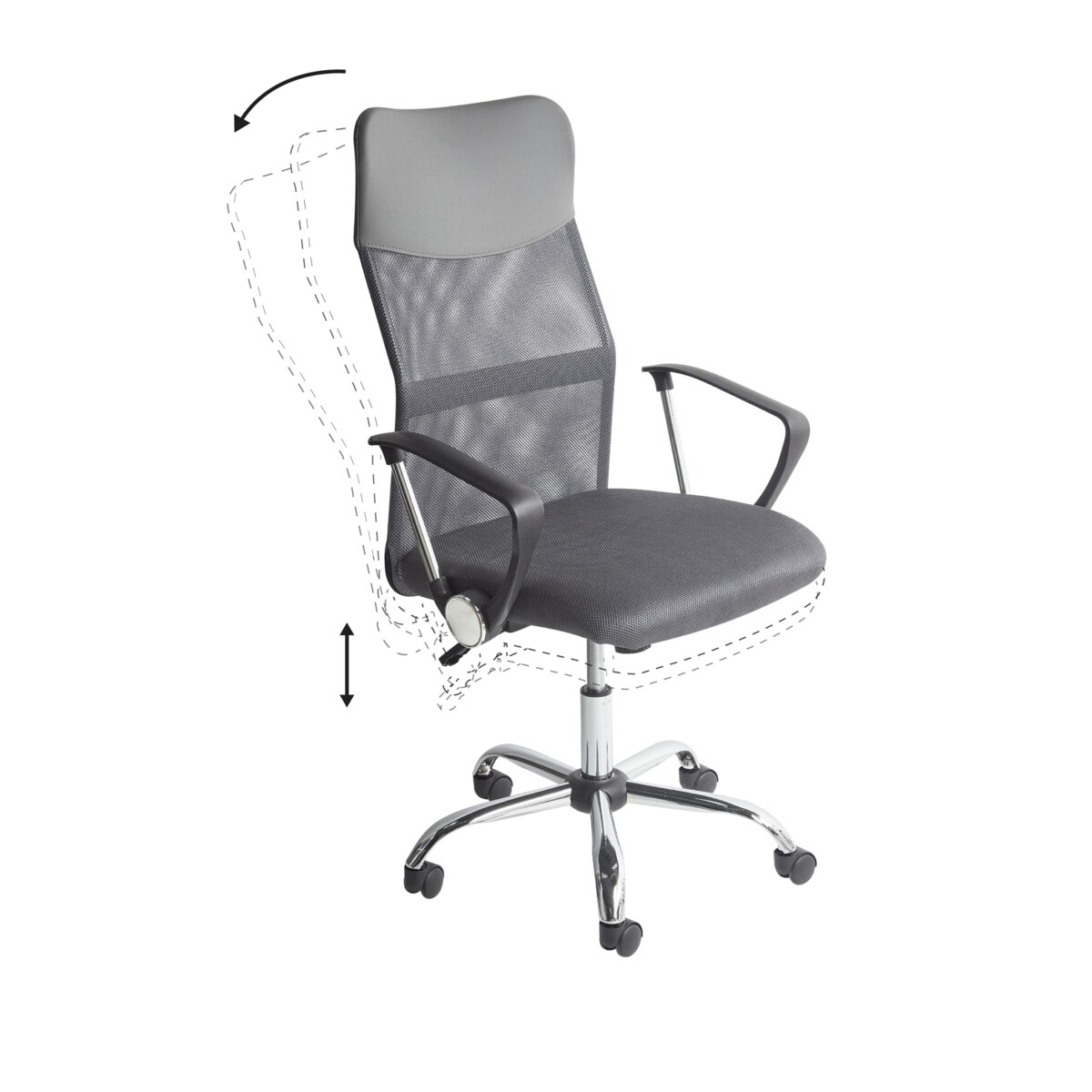 Fotel biurowy Szary DESIGN