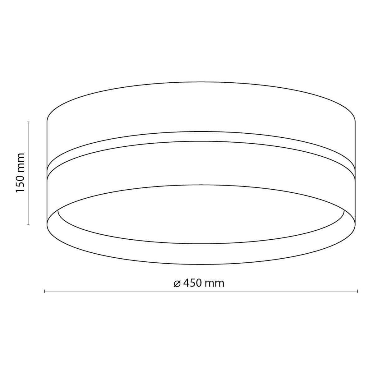 Plafon rustykalny do salonu Boho 6548 TK Lighting ratan naturalny czarny