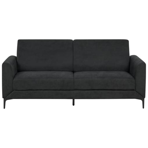 Sofa 3-osobowa czarna FENES