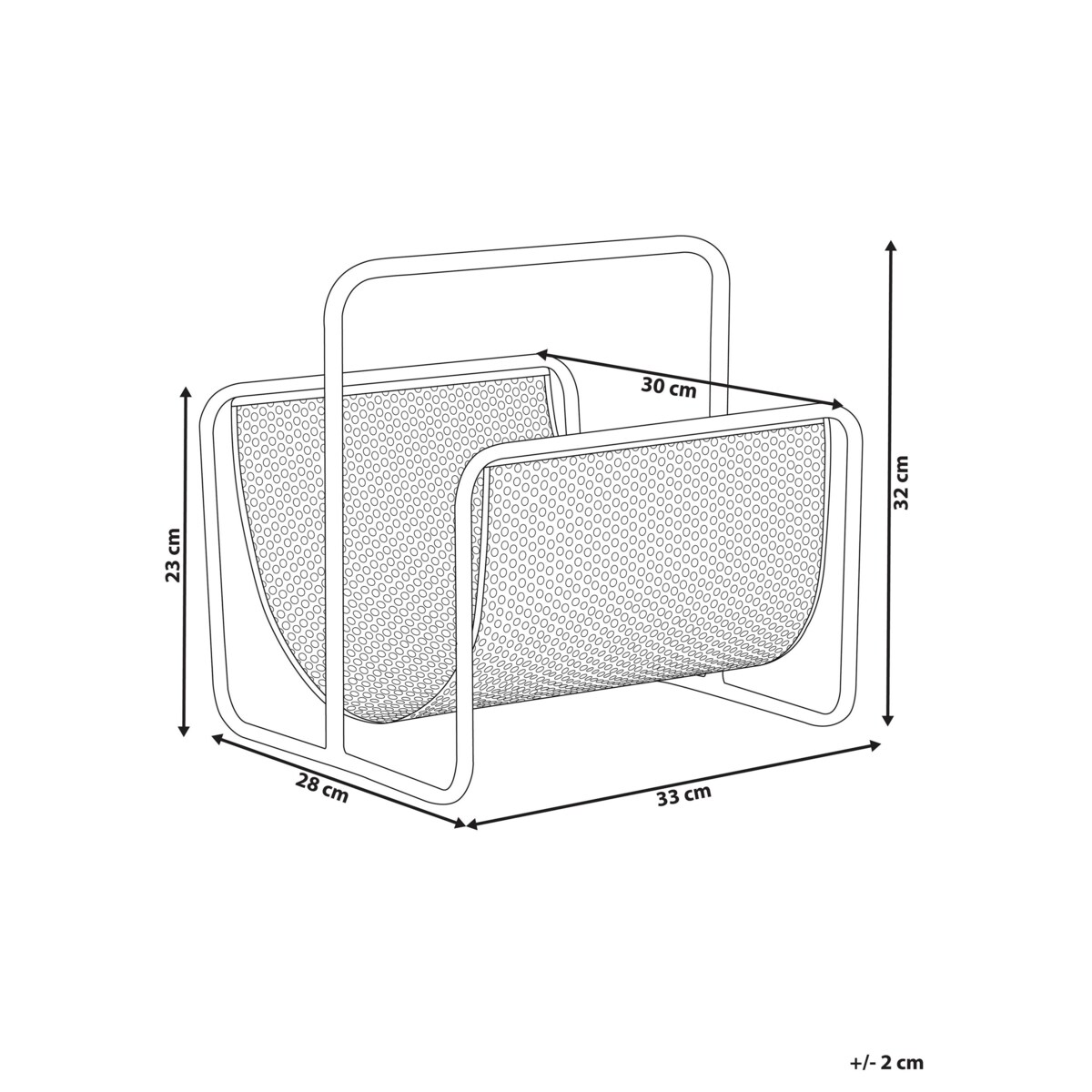 Gazetnik żelazny czarny BELA