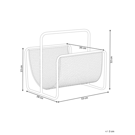 Gazetnik żelazny czarny BELA