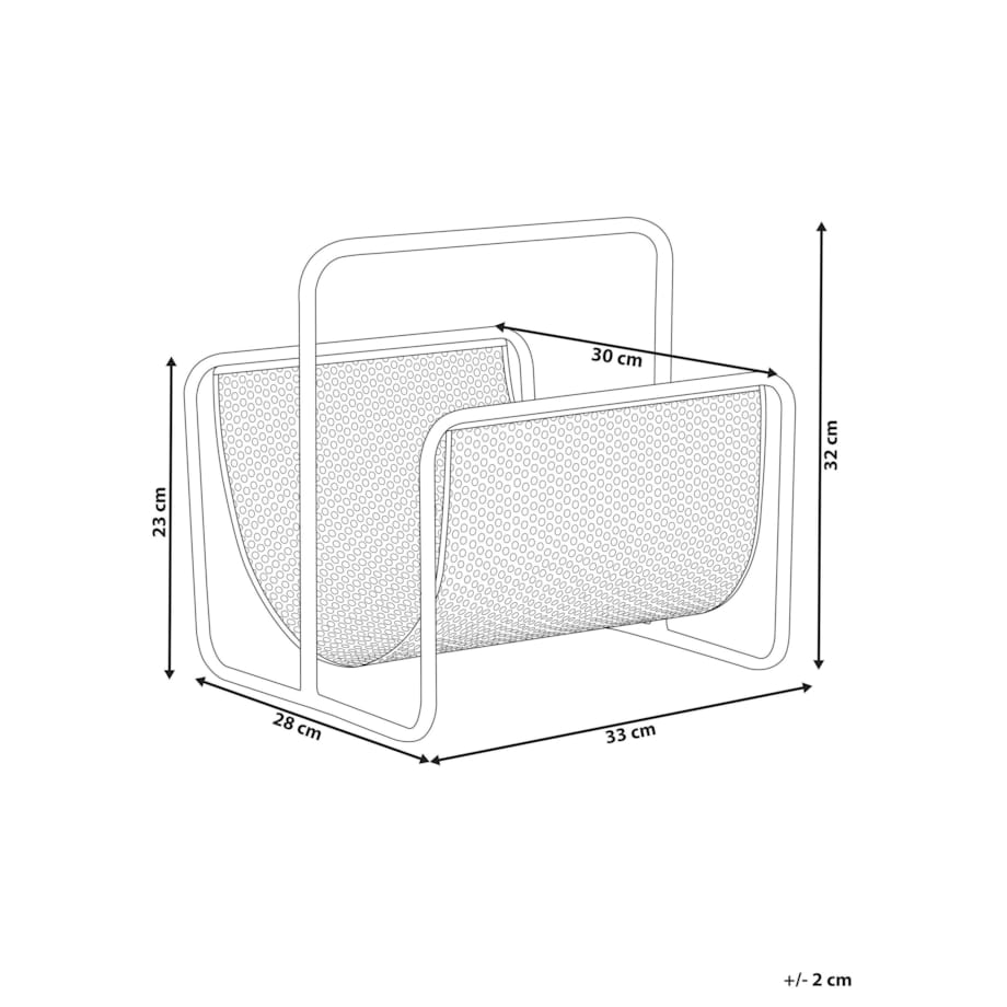 Gazetnik żelazny czarny BELA