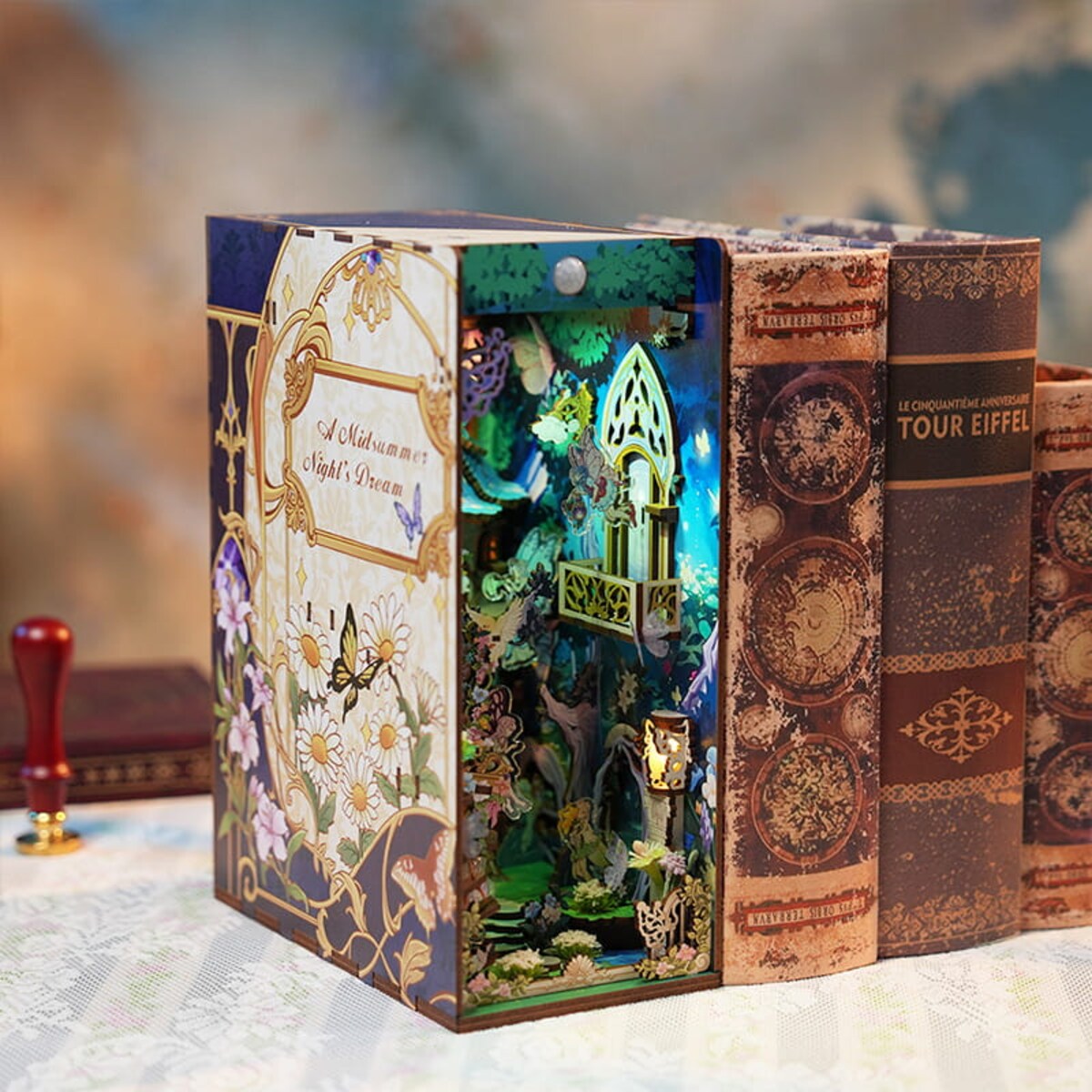 Miniaturowy domek Book Nook - Letnie wróżki - Tonecheer