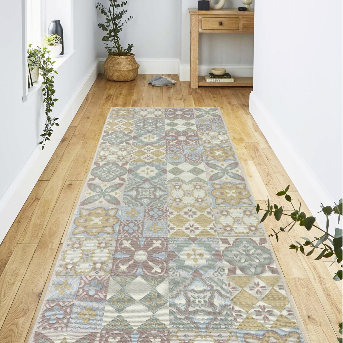 Dywan tkany na płasko SELENA  80x200 cm e-floor OEKO-TEX marokański beżowy