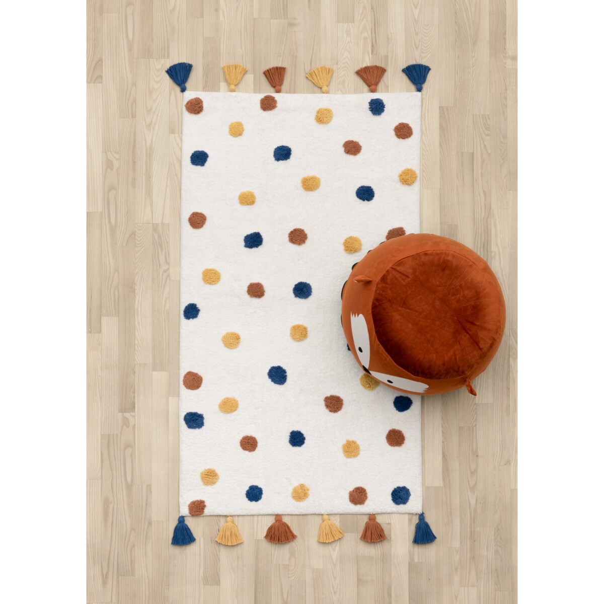 Dywan bawełniany w kropki, 70 x 120 cm