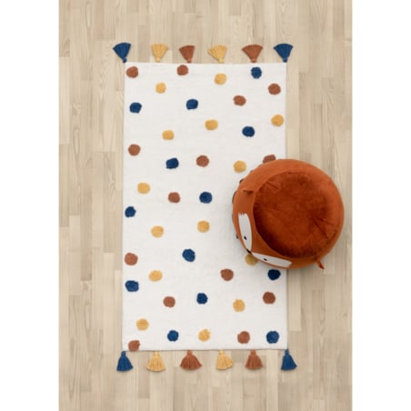 Dywan bawełniany w kropki, 70 x 120 cm