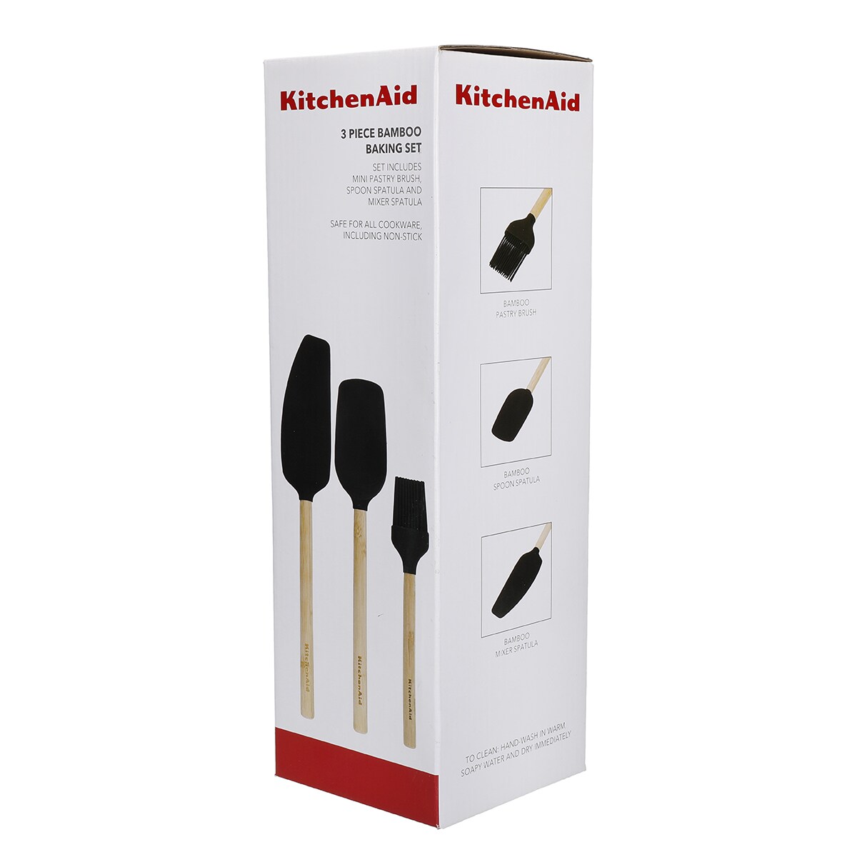 KitchenAid akcesoria silikonowe do pieczenia 3 szt. CLASSIC BAMBOO