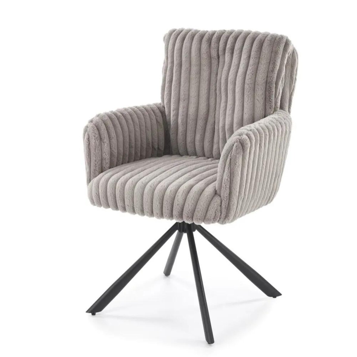 Krzesło tapicerowane K572 szare obracane