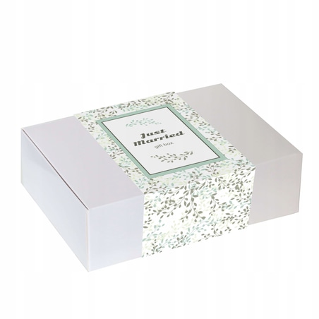 ŚLUBNY PREZENT UPOMINEK DLA MŁODEJ PARY NOWOŻEŃCÓW NA ŚLUB WESELE - BOX KOSZ PREZENTOWY UPOMINKOWY - ZESTAW KAW SMAKOWYCH HERBATY ZAPARZACZE