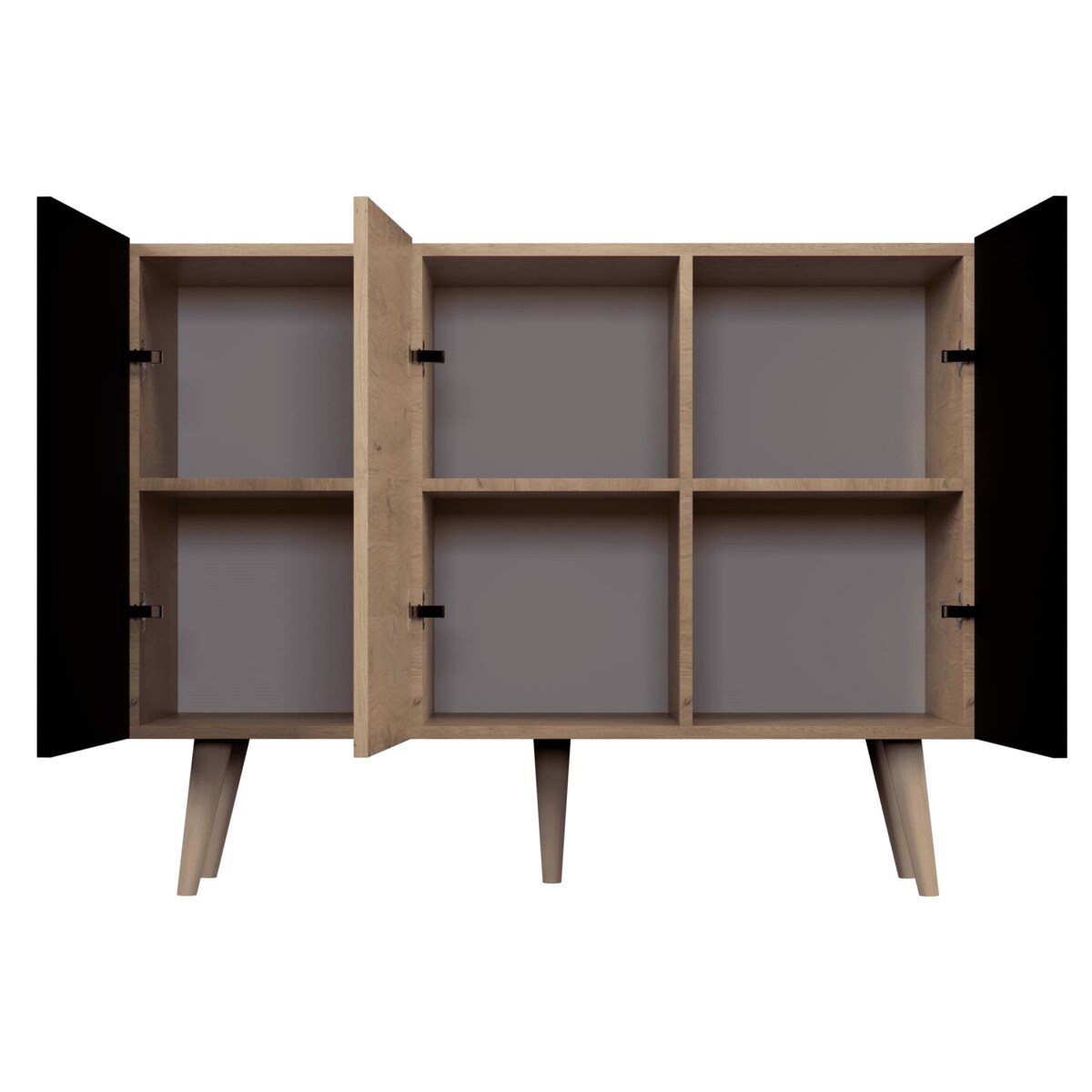 Komoda Toronto dąb artisan & czarny