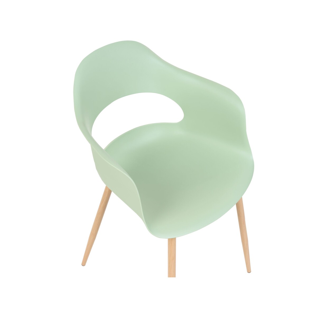 Zestaw 2 krzeseł jasnozielony UTICA