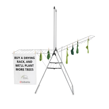 Suszarka na pranie HangOn 25m + drążek szara 403545