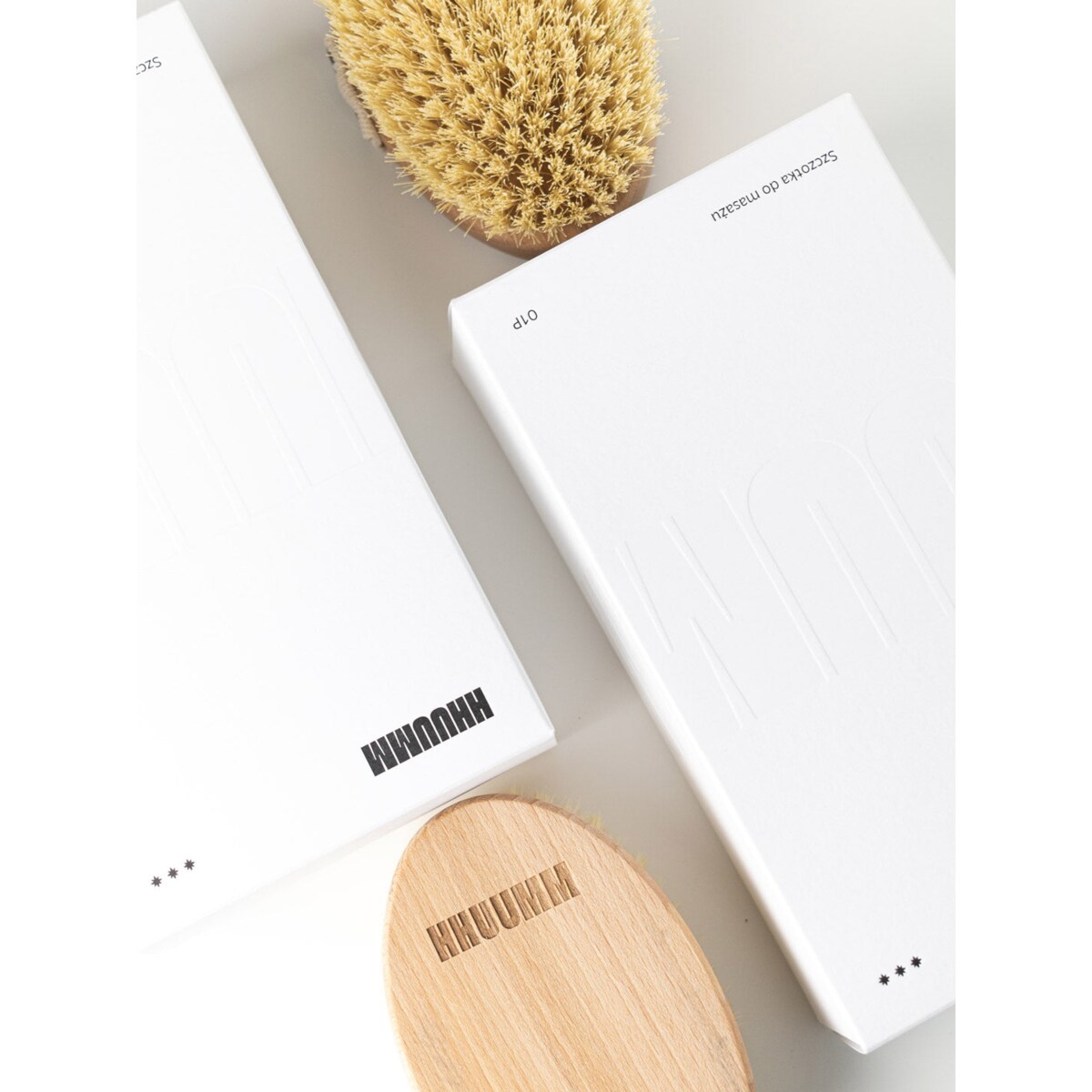 Szczotka do masażu ciała na sucho – włókno tampico, No.1P