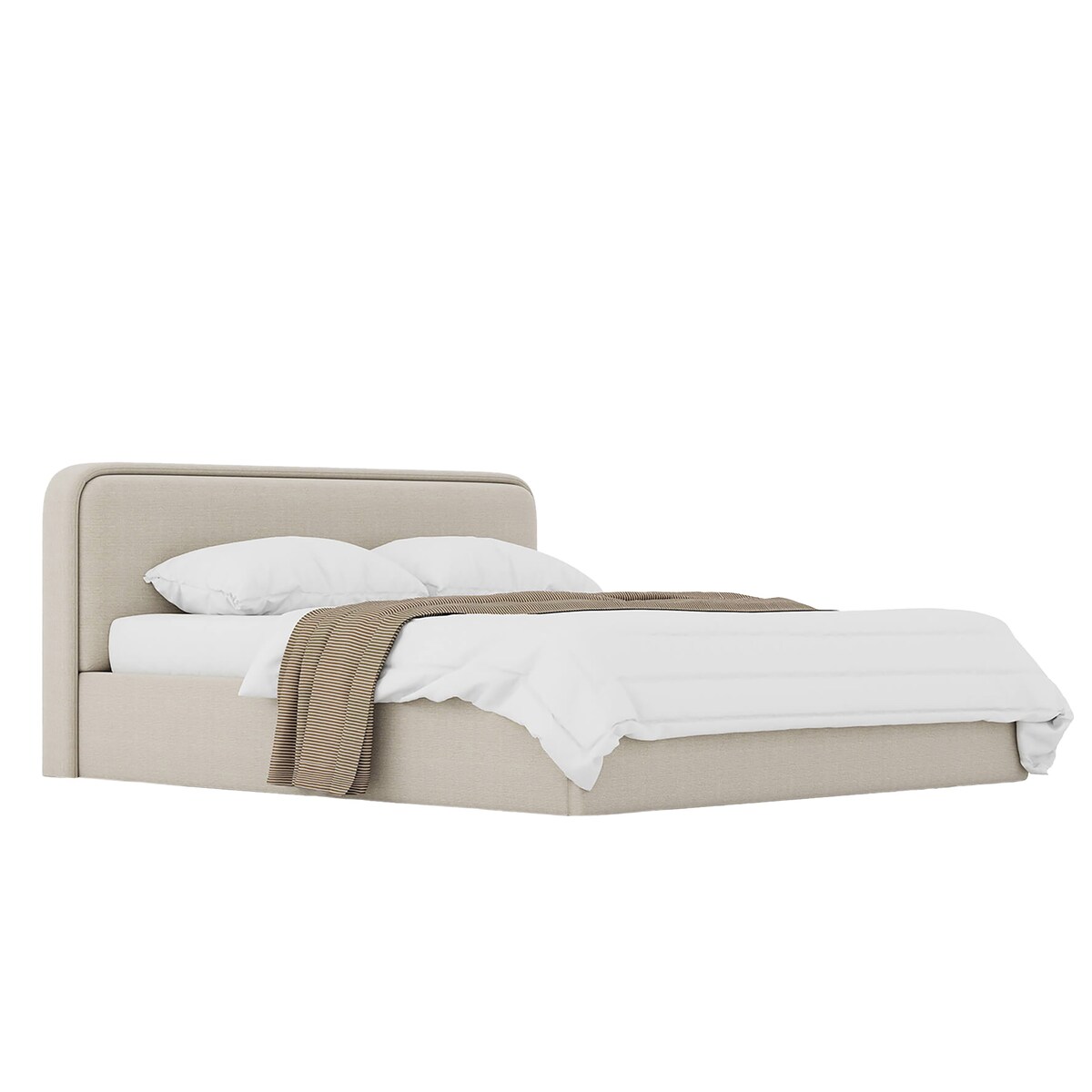 Łóżko Tapicerowane Grand 140X200 Stelaż Pojemnik Na Pościel Wind 05