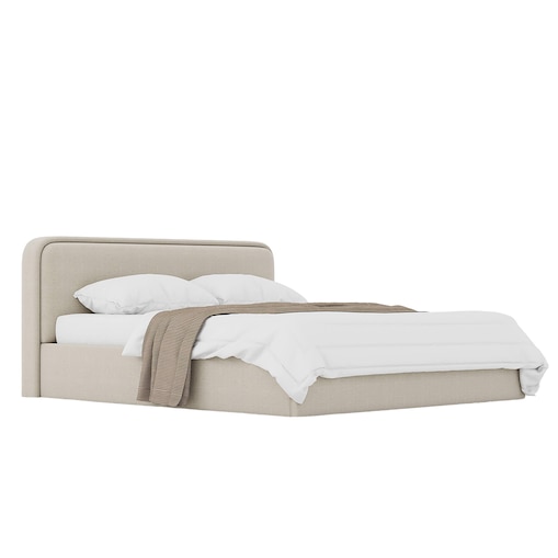Łóżko Tapicerowane Grand 140X200 Stelaż Pojemnik Na Pościel Wind 05