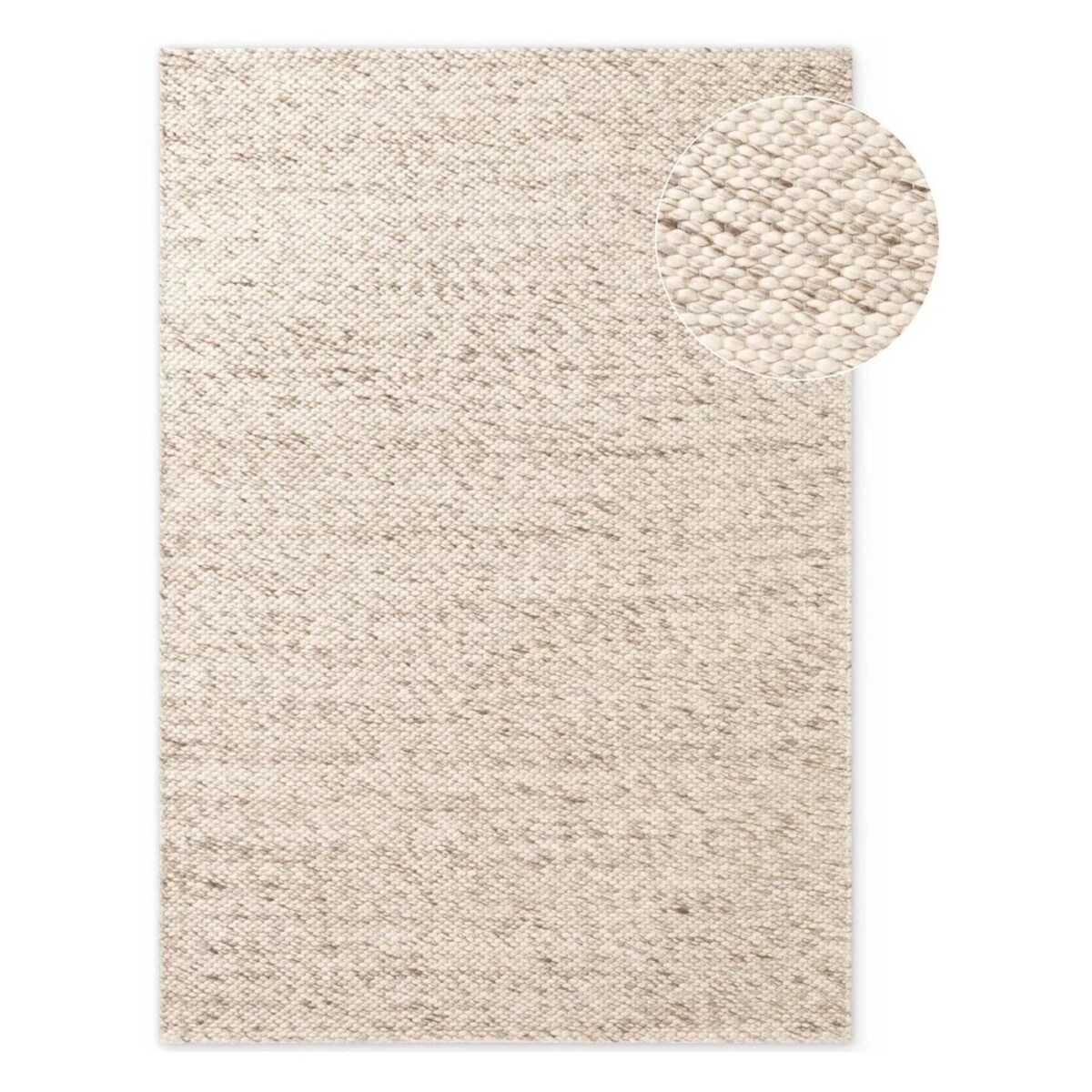 Dywan wełniany do salonu 140x200cm,naturalny kremowo beżowy dywan