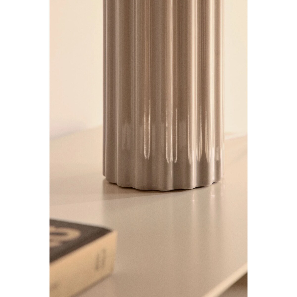 Lampa stołowa z ceramiki i tkaniny Marvila 60 cm