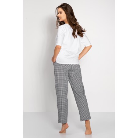 Piżama Alexandra White-Black, L
