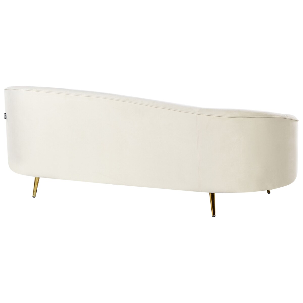 Sofa welurowa beżowa SAVAR