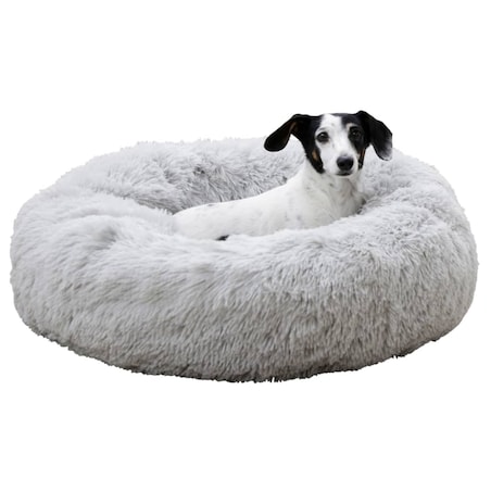 Kerbl Przytulne legowisko dla psa Fluffy, 18 cm, jasnoszare