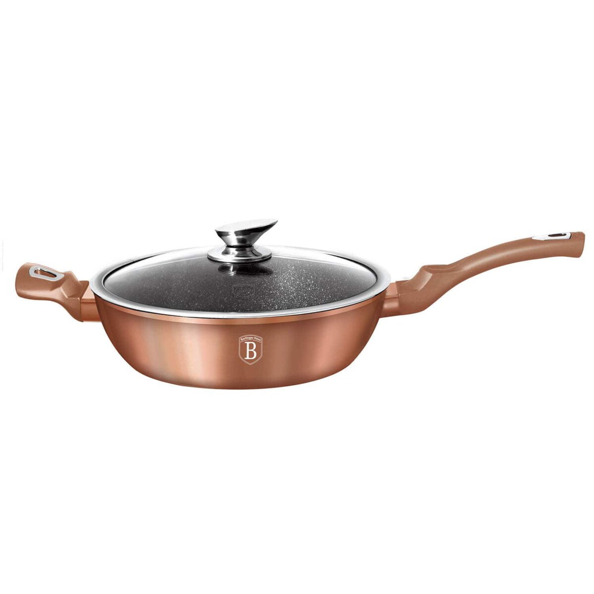Patelnia z powłoką granitową 28cm BERLINGER HAUS Metallic Rosegold