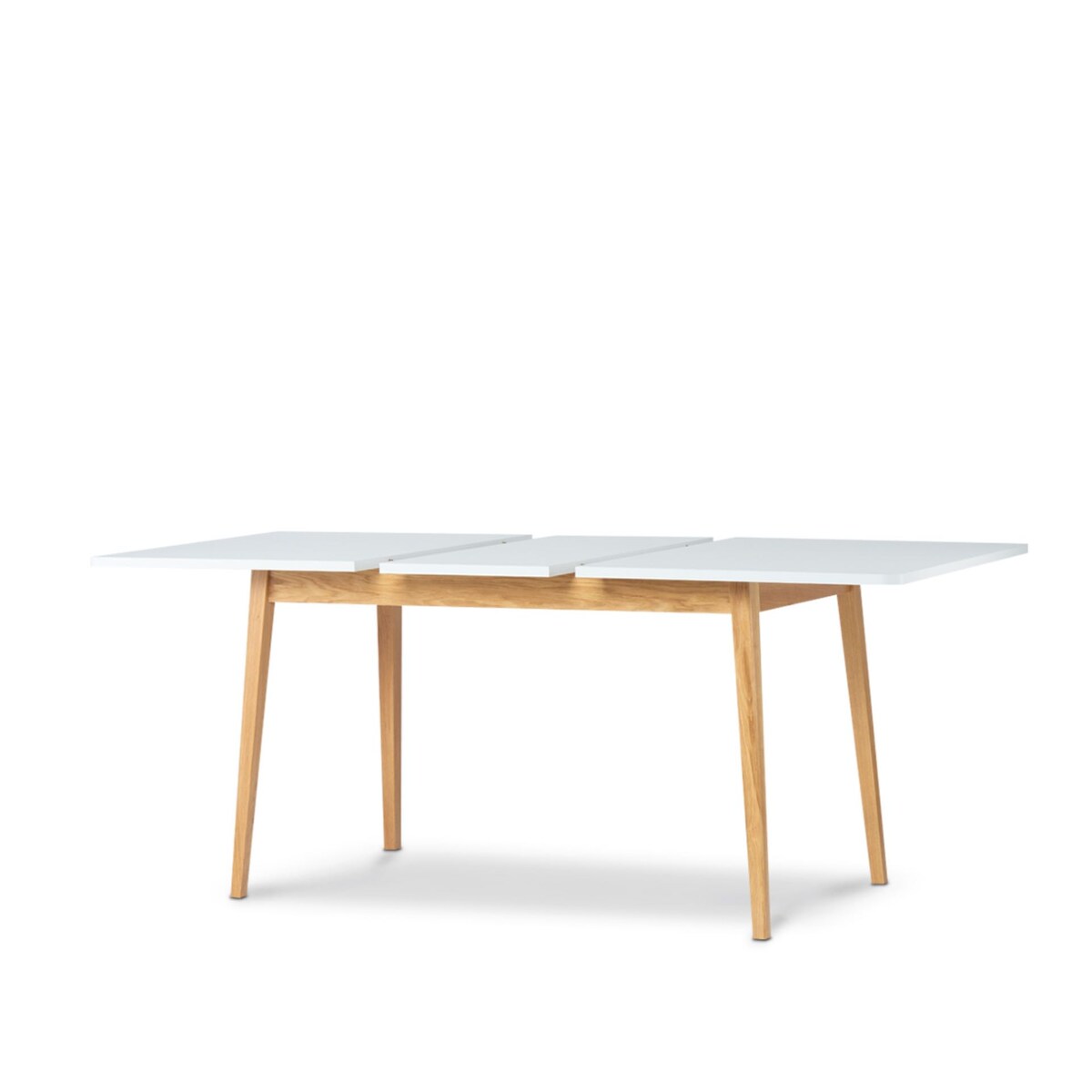 KONSIMO FRISK Biały rozkładany stół w stylu skandynawskim