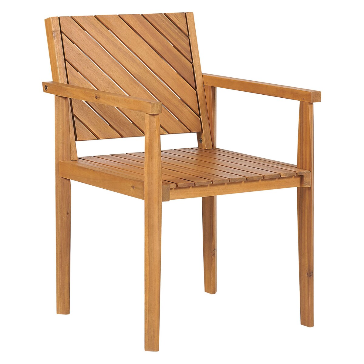 Zestaw 6 krzeseł ogrodowych drewno akacjowe BARATTI